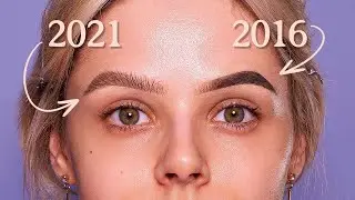 2016 vs 2021 brow tutorial