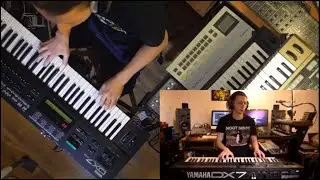 Bedroom jamming (Yamaha DX7, Roland TR-626...)