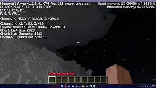 Minecraft ALPHA 1.1.2_01 Infinite World Height/Depth (Cubic Chunks) - Memory Optimization test #2