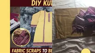 Beautiful Qameez Design Made from Fabric Straps | Creative Cutting & Stitching