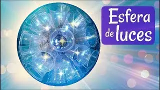 MANUALIDADES de NAVIDAD. ADORNO de LUCES (lámpara de vasos)