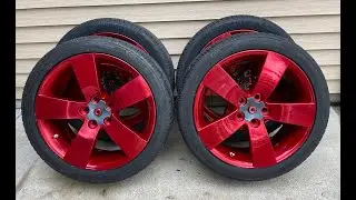 Wheel Restoration Part IV - Powdercoating Wheels Rims DIY Chrome / Translucent Red