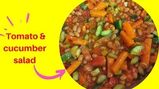 How to make carrots, Cucumber and tomato salad |Quick salad recipe
