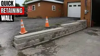 Building a Retaining wall Allan Block dry stack