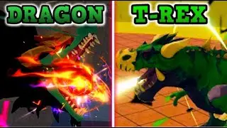 (THIS IS WAY TOO STRONG) East Dragon Vs T-Rex In Blox Fruits