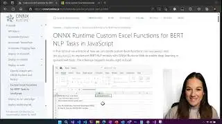 Custom Excel Functions Plugin for BERT NLP Tasks in JavaScript with ONNX Runtime