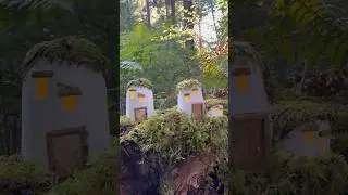 A simple fairy house made with plaster of Paris