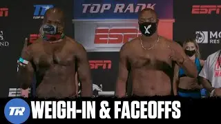 Takam vs Forrest: Weigh-In & Faceoffs