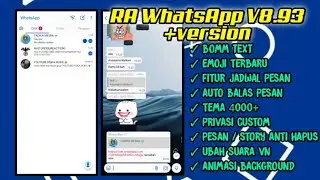 RA WhatsApp V8.93 +version WhatsApp mod terbaru 2021 || WhatsApp mod apk