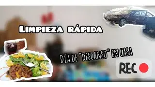 limpieza r&aacute;pida|no fui a trabajar + llevamos a lavar el carro 🚗