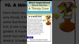 short stories, a thirsty crow