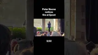 #shorts Fire at #epcot Noticed By Peter Noone During #gardenrocks Concert on 3/23