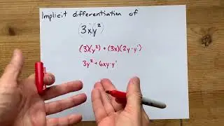 Implicit differentiation of 3xy^2
