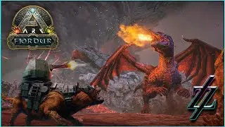 Ark Fjordur: Alpha Dragon With Andrewsarchus & Therizinos