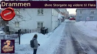 🚶‍♂️Den Glade Vandrer: 5 minutter i Drammen - resten av Øvre Storgate - Fre.10.01.2025 (Dji NEO)