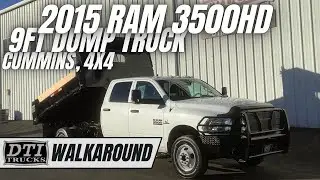 2015 RAM 3500 9ft Dump Truck, Cummins, 4x4 #17935M