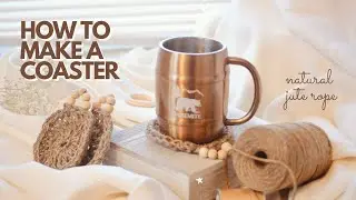 DIY ☕  Easy Coasters | How to Crochet a Vintage Coasters | Natural Jute Rope | Tutorial