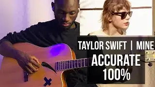 Mine ~ TAYLOR SWIFT, full guitar  tutorial | easy CHORDS