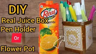 DIY Juice Box Pen Holder: A Fun and Functional Upcycle Project