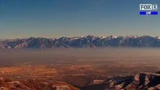 Inversion building in valley as high pressure builds