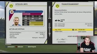 FIFA 17 KARRIEMODUS LIVE - MESSI f&uuml;r 110 MIO zu BVB! ✖️😰✖️ THE JOURNEY, ULTIMATE TEAM