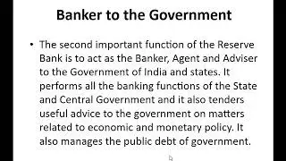 functions of RBI IFS class 24th september, 2020