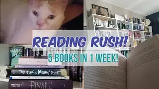 READING RUSH VLOG! | READATHON | I READ 5 BOOKS IN A WEEK!