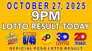 9pm Lotto Result Today PCSO October 27 2025
