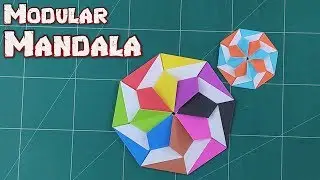 How to Make A Mandala Flower Star - Origami Modular Paper Star Tutorials | DIY Paper Craft Ideas