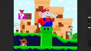 How I made my Super Mario Wonder drawing