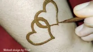 Beautiful Back Hand Arabic Mehndi Design ❤️ | Floral Heart Mehndi Tutorial 2026