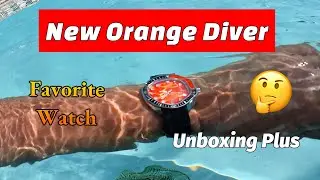 Новые оранжевые часы Devil Diver