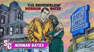 Timelapse 'The Knifeweildin' Norman Bates' The Beauty Of Horror VII 7 Coloring Book By Alan Robert
