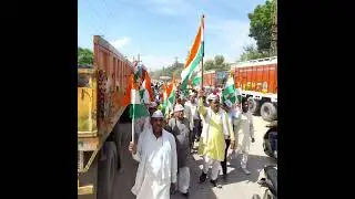 शहीदों के सम्मान में आम आदमी पार्टी चुरू (राजगढ़) की ओर से तिरंगा यात्रा निकाली गई #aaprajasthan