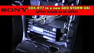 1991 Geo Storm GSI with Vintage Sony CDX-R77 AM/FM/CD  and Stolen XK-8D cassette linear skating
