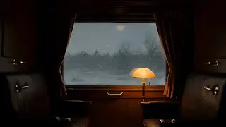 Cozy Luxury Train in Heavy Snow | Winter Window View for Sleep & Relaxation ❄️