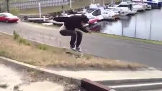 Carlos Leon skateboarding