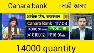 Canara Bank Share Analysis  Strong PSU Bank with Growth Potential  Q1 Results &LongTerm #anilsinghvi