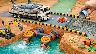 DIY Mini Concrete Bridge with a Smart Dual Outlet Drainage System | Science project