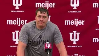 IU football guard Drew Evans fall camp Q&A