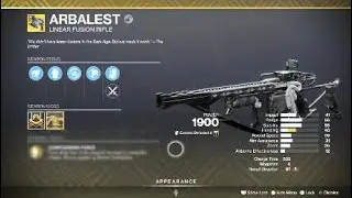 Arbalest Exotic Weapon & Catalyst – Destiny 2