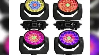 A must-have product!&nbsp;SHEHDS 4PCS Beam+Wash 19x15W RGBW Zoom  Moving Head Lighting for Disco KTV Pa