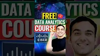 FREE Data Analytics Course By CISCO 🔥✨ #shorts
