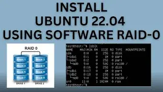 How to Install Ubuntu 22.04 LTS With Software Raid-0 | Install Ubuntu 22.04 LTS On Software Raid