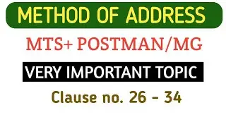 METHOD OF ADDRESS POST OFFICE l Post office Guide part 1 l Clause no. 26 - 34 l #gdstomts #postman 