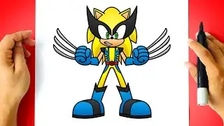 How to DRAW SONIC WOLVERINE - Sonic the Hedgehog