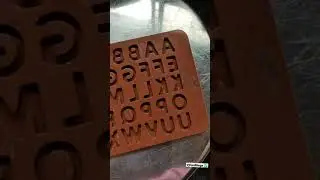 how to make chocolate alphabet | letters mold