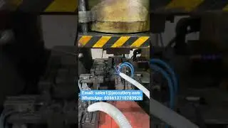How well is automatic feeder used in hydraulic press to achieve high output #shorts #metal #machine