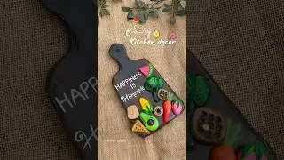 👩🏻&zwj;🍳kitchen Decor UNDER ₹50/ CHALLENGE 💰#diy #craft #wallputty #ytshorts #art #kitchendecor