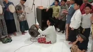 Masih semangat srokalan versi jadul di langgar Bani Tjokro Sanan acara rejeban malam 27 rojab 1447